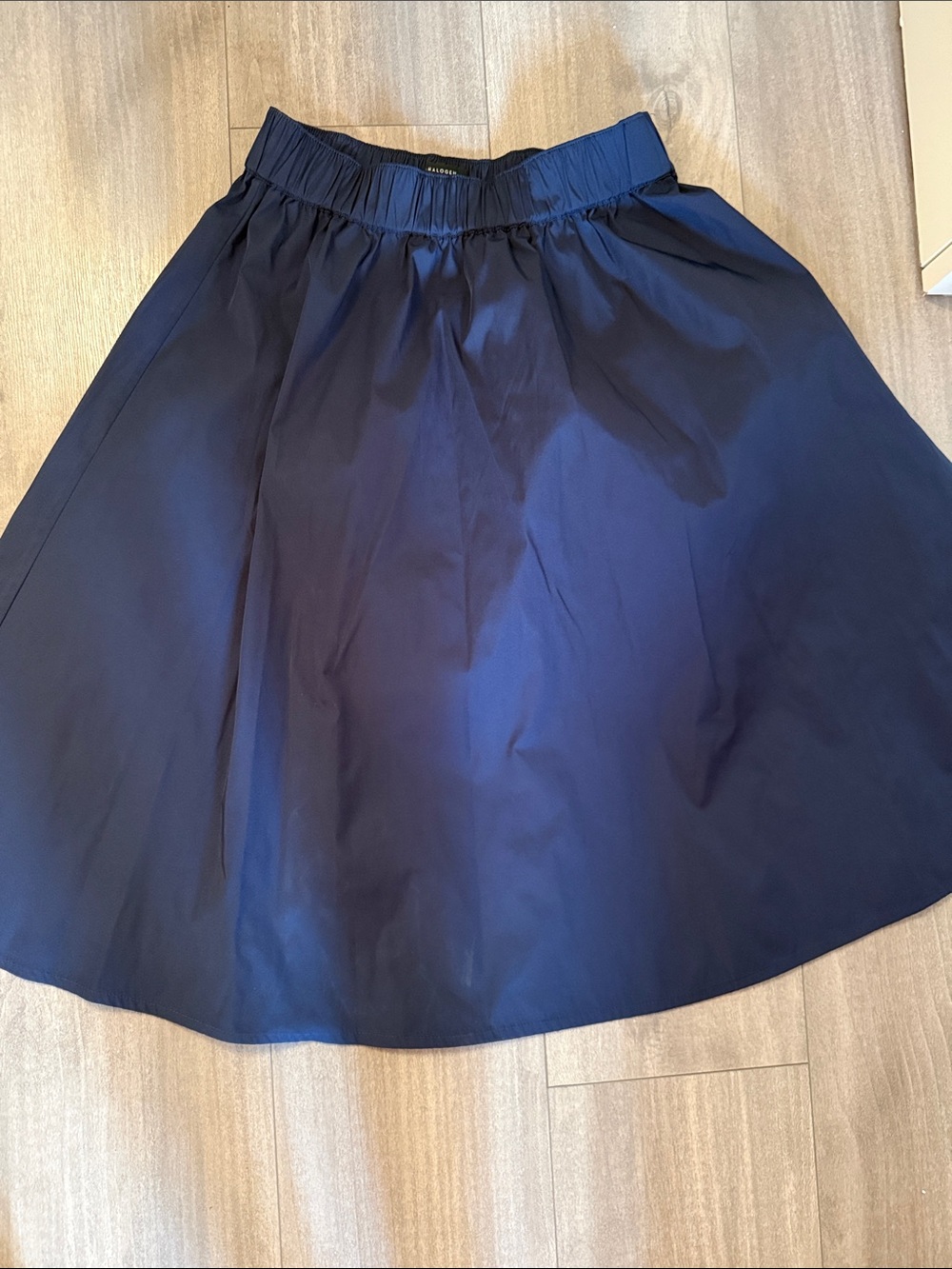 Halogen Navy Circle Skirt with Elastic Waist